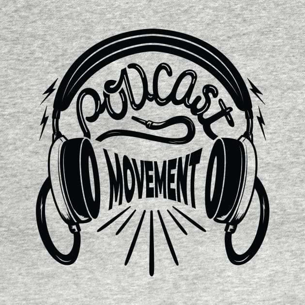 Headphones Logo Dark by Podcast Movement